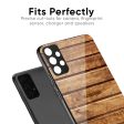 Wooden Planks Glass Case for Samsung Galaxy A15 5G Discount