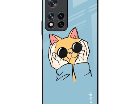 Adorable Cute Kitty Glass Case For Redmi Note 11 Pro 5G Hot on Sale