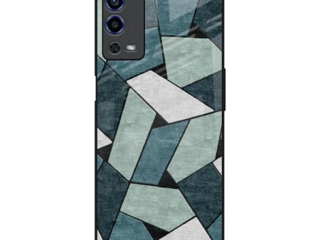 Abstact Tiles Glass Case for Oppo A55 Fashion