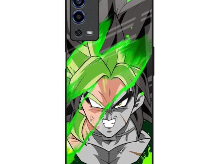 Anime Green Splash Glass Case for Oppo A55 Supply