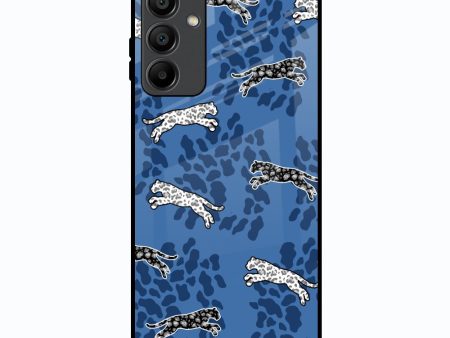 Blue Cheetah Glass Case for Samsung Galaxy A15 5G Supply