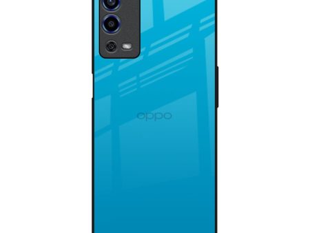 Blue Aqua Glass Case for Oppo A55 on Sale