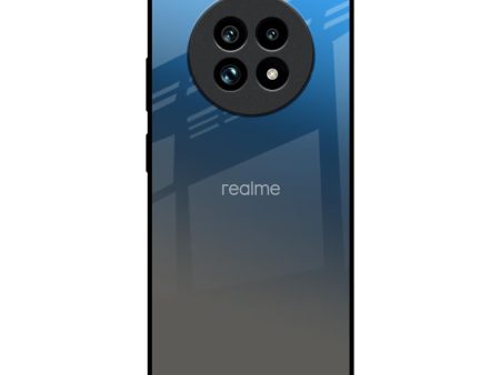 Blue Grey Ombre Glass Case for Realme 13 Pro Plus 5G Hot on Sale