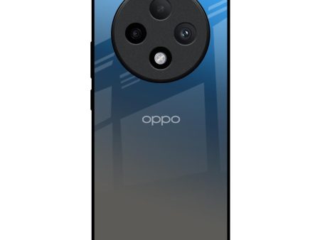 Blue Grey Ombre Glass Case for Oppo F27 Pro Plus For Cheap