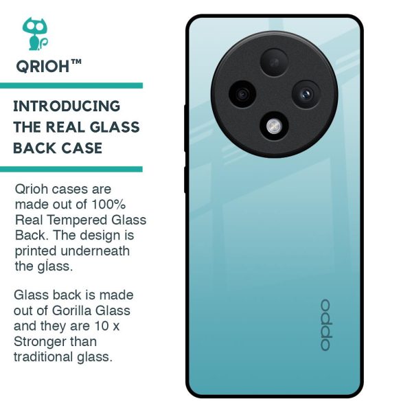 Arctic Blue Glass Case For Oppo F27 Pro Plus Online Sale