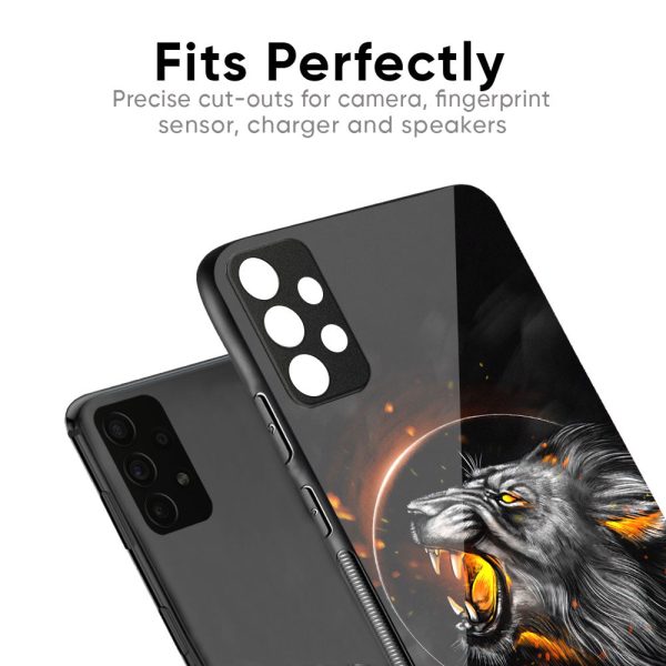 Aggressive Lion Glass Case for Realme 13 Pro Plus 5G on Sale