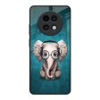 Adorable Baby Elephant Glass Case For Realme 13 Plus 5G Fashion