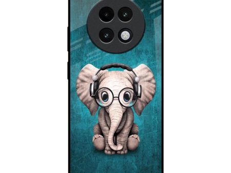 Adorable Baby Elephant Glass Case For Realme 13 Plus 5G Fashion