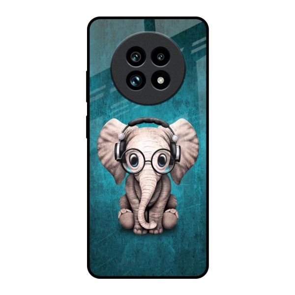 Adorable Baby Elephant Glass Case For Realme 13 Pro Plus 5G For Sale