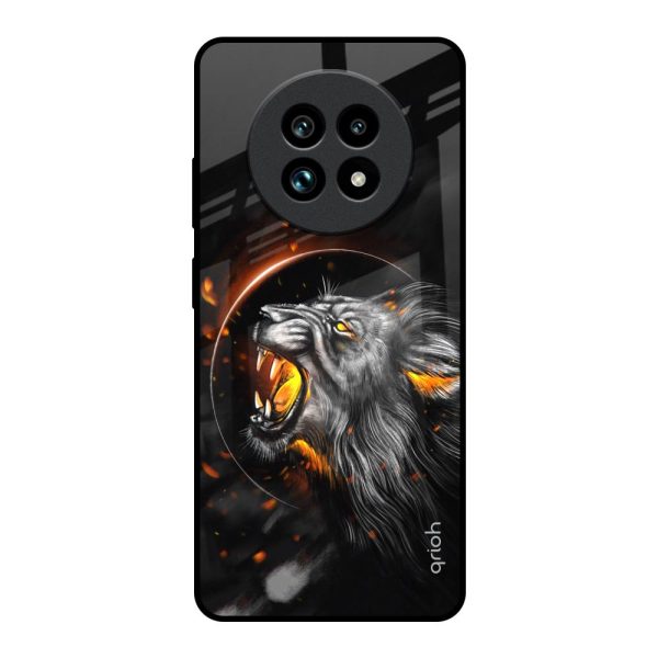 Aggressive Lion Glass Case for Realme 13 Pro Plus 5G on Sale